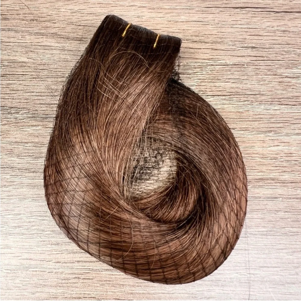 Wennalife Light Ash Brown Remy Human Hair 24 Inch Tape In Hair Extensions